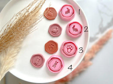 Easter Wax Seal Shape Bunny Feet Collection Polymer Clay  Cutter • Fondant Cutter • Cookie Cutter